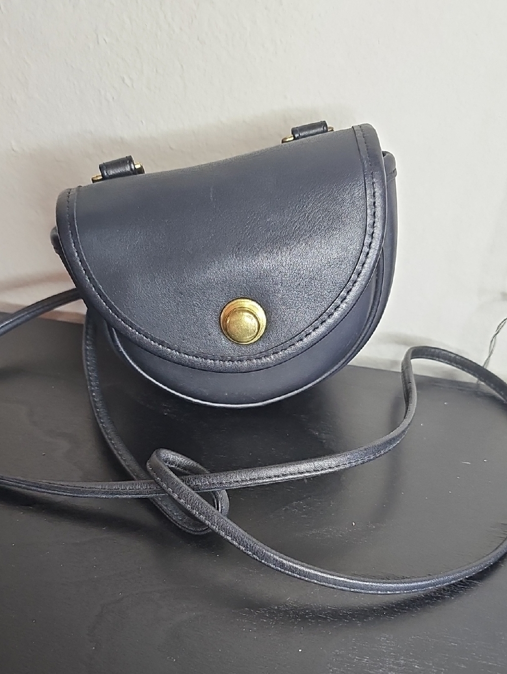Coach Vintage Black Mini Belt Bag# 9826